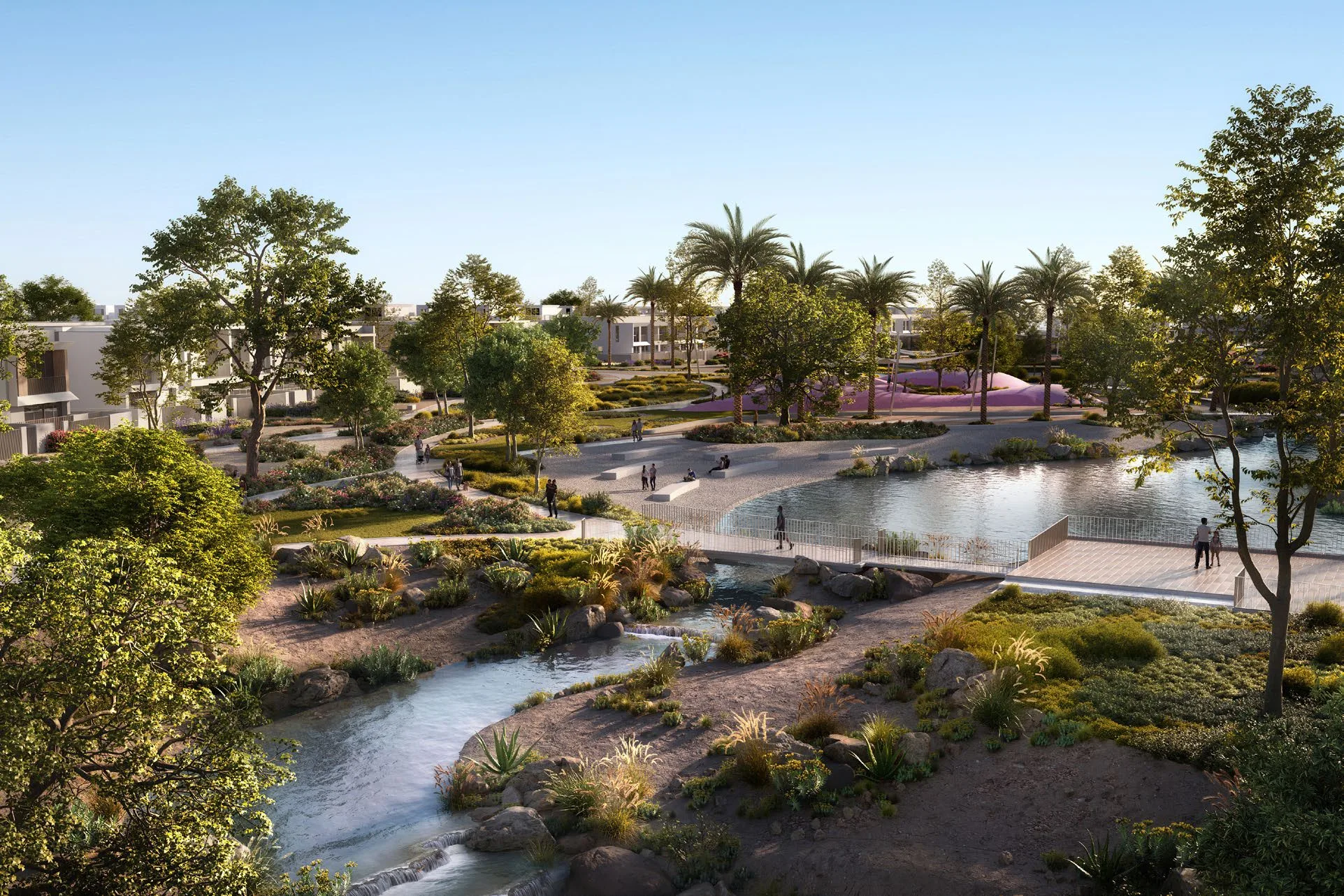 Swimmable lagoons at Lunaya